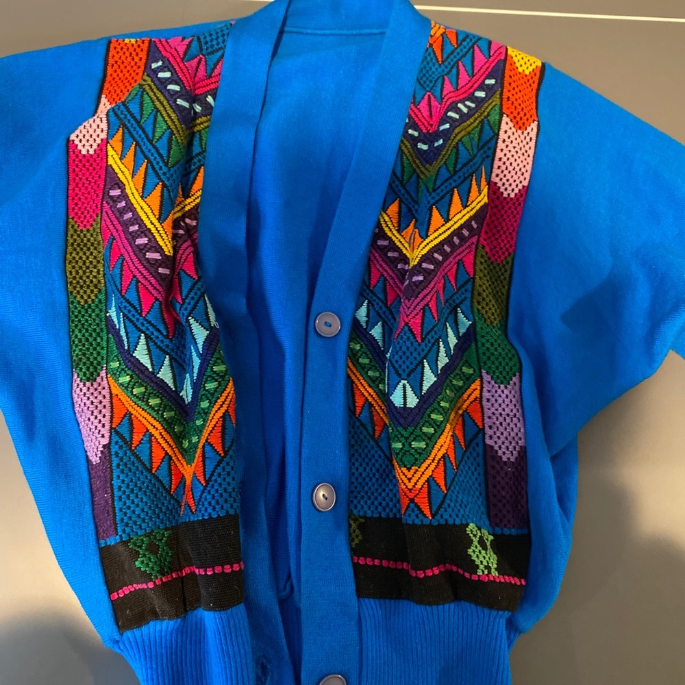 Vintage knit Argentinian cardigan
